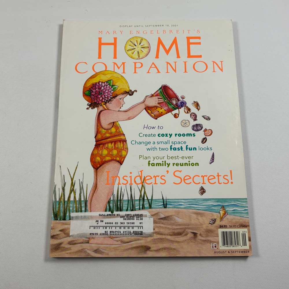 Mary Engelbreit's Home Companion Magazine August September 2001 Issue Paper Doll